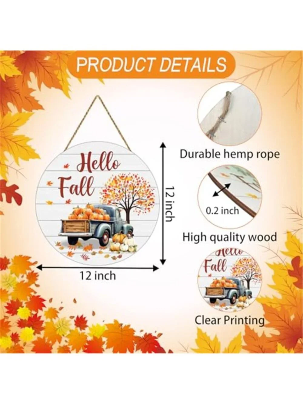 Fall Decorations for Home Fall Door Decor Hello Fall Wall Decor